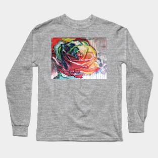 Rainbow Rose Long Sleeve T-Shirt